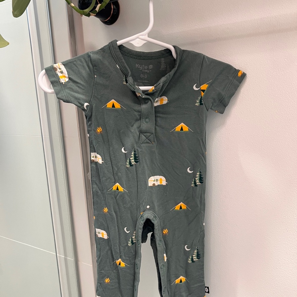 Kyte Baby Romper with Camping Print 🏕️